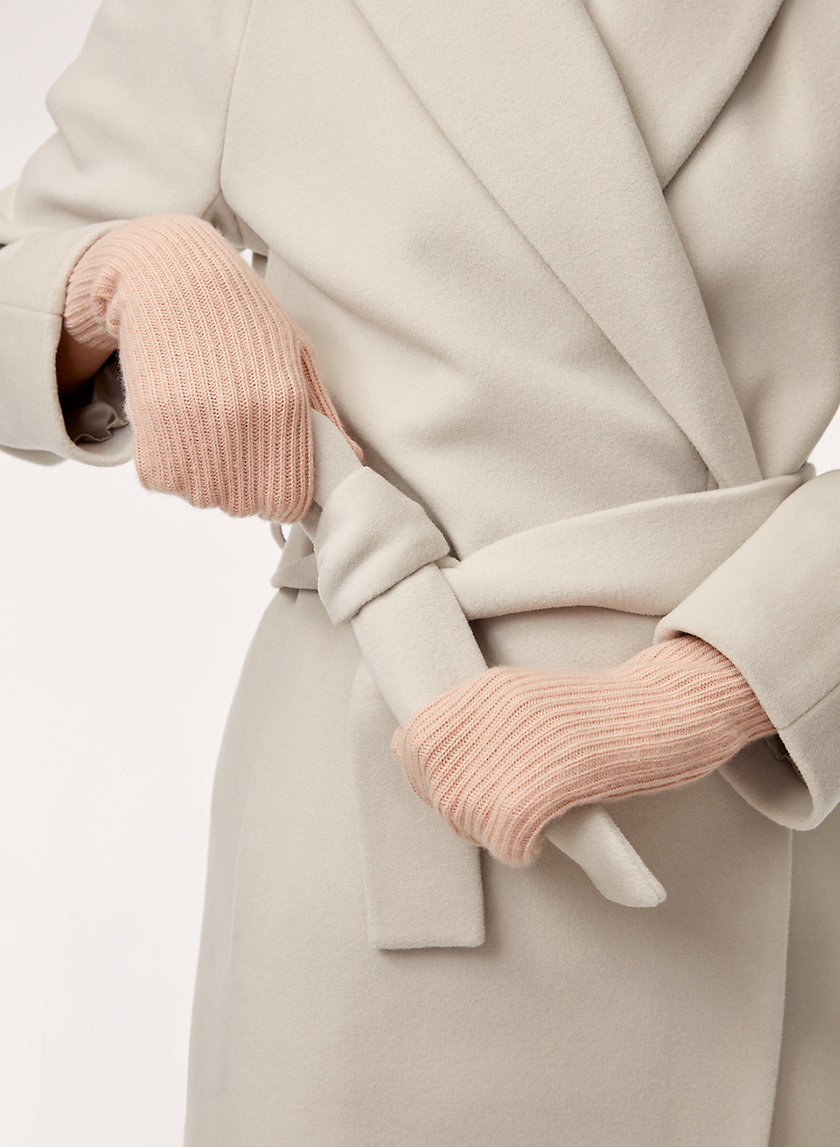 CASHMERE RIBBED MITTEN CASHMERE RIBBED MITTEN