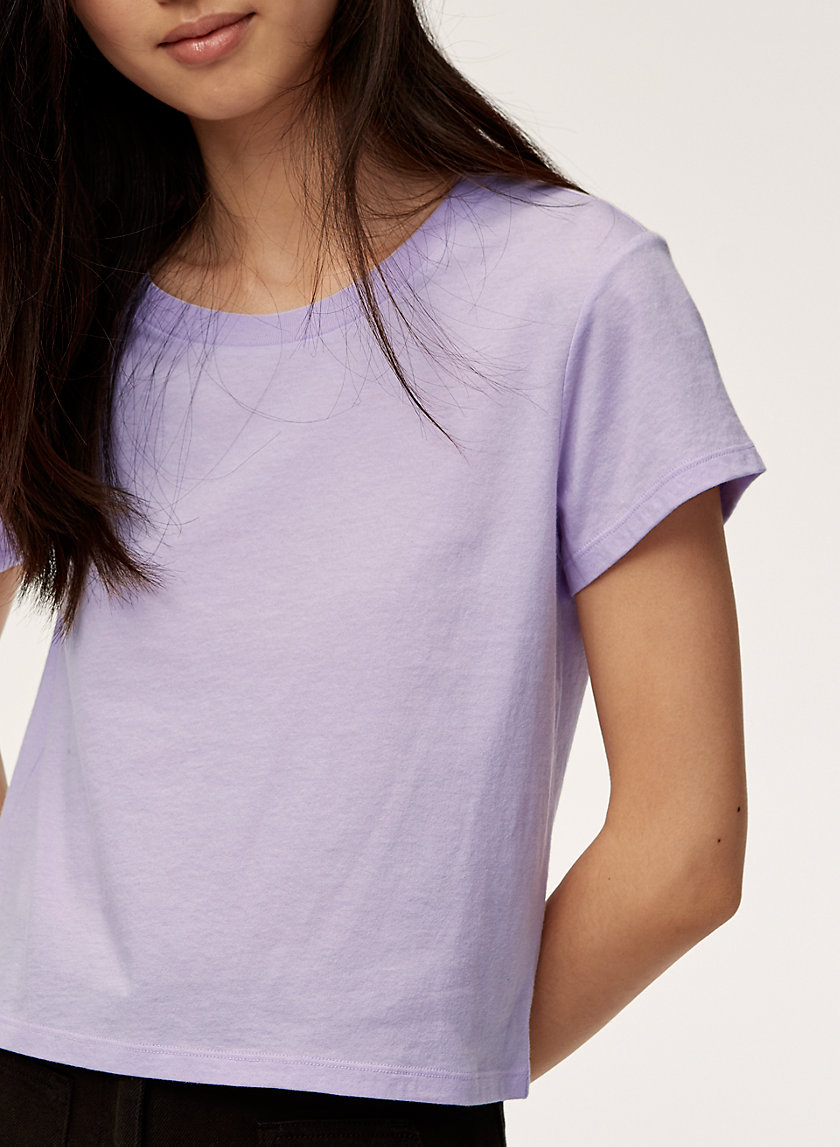LAURA T-SHIRT - Cropped, crewneck t-shirt LAURA T-SHIRT - Cropped, crewneck t-shirt