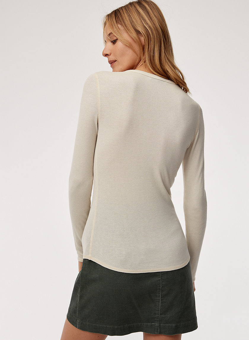 SULA T-SHIRT - Long-sleeve, ribbed t-shirt SULA T-SHIRT - Long-sleeve, ribbed t-shirt