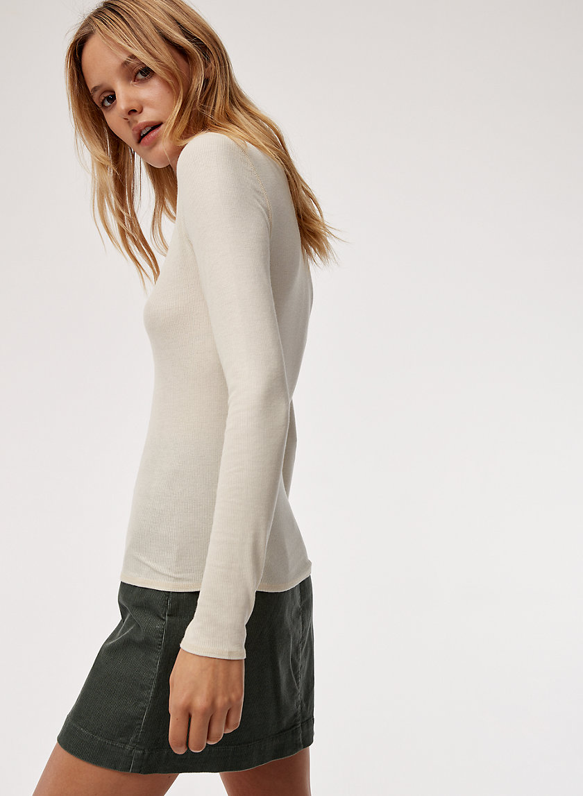 SULA T-SHIRT - Long-sleeve, ribbed t-shirt SULA T-SHIRT - Long-sleeve, ribbed t-shirt