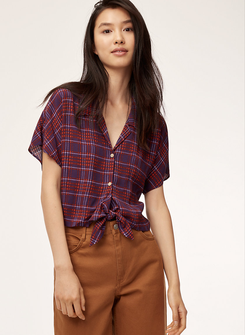 Wilfred Free THE TIE-FRONT BLOUSE | Aritzia Wilfred Free THE TIE-FRONT BLOUSE | Aritzia