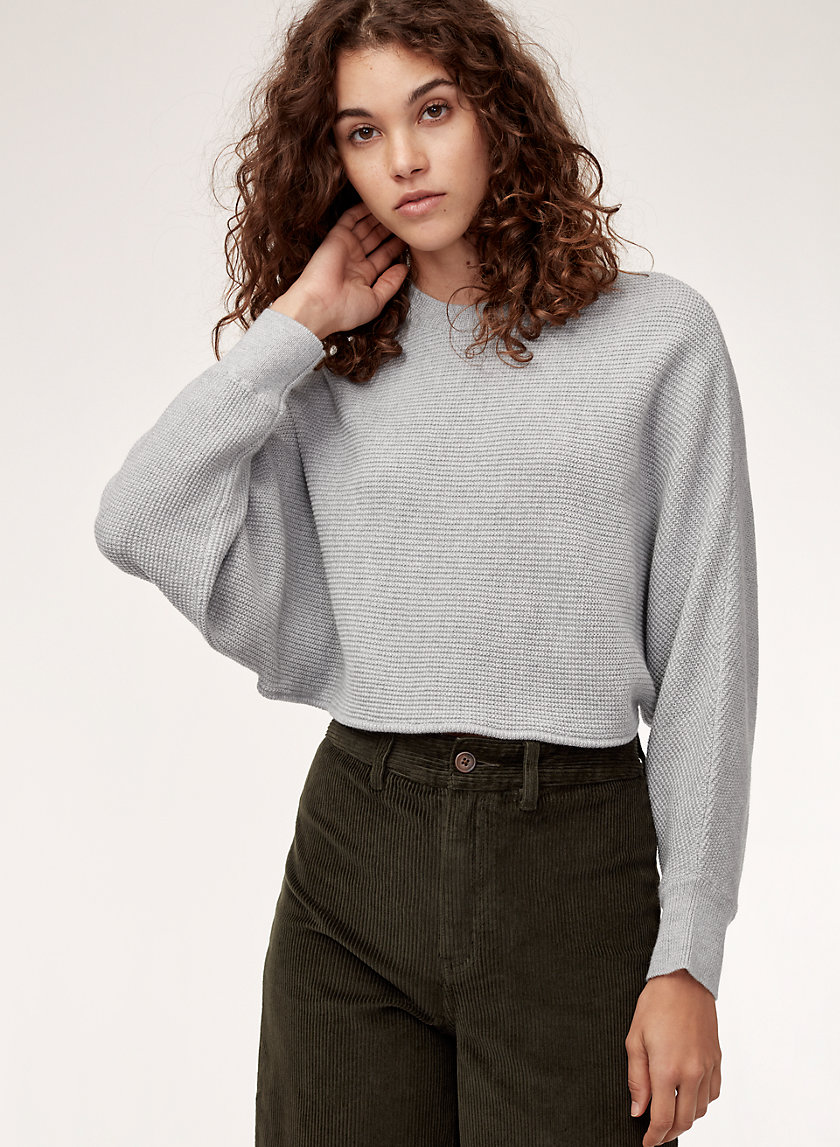 LOLAN SWEATER - Cropped, oversized, wool-blend sweater LOLAN SWEATER - Cropped, oversized, wool-blend sweater