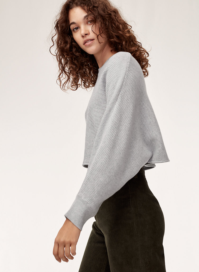 LOLAN SWEATER - Cropped, oversized, wool-blend sweater LOLAN SWEATER - Cropped, oversized, wool-blend sweater