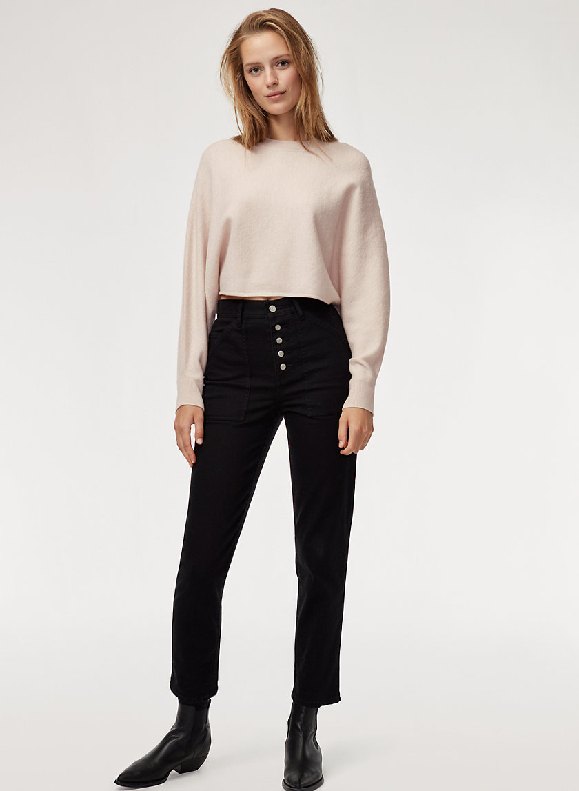 LOLAN SWEATER - Cropped, merino-wool sweater LOLAN SWEATER - Cropped, merino-wool sweater