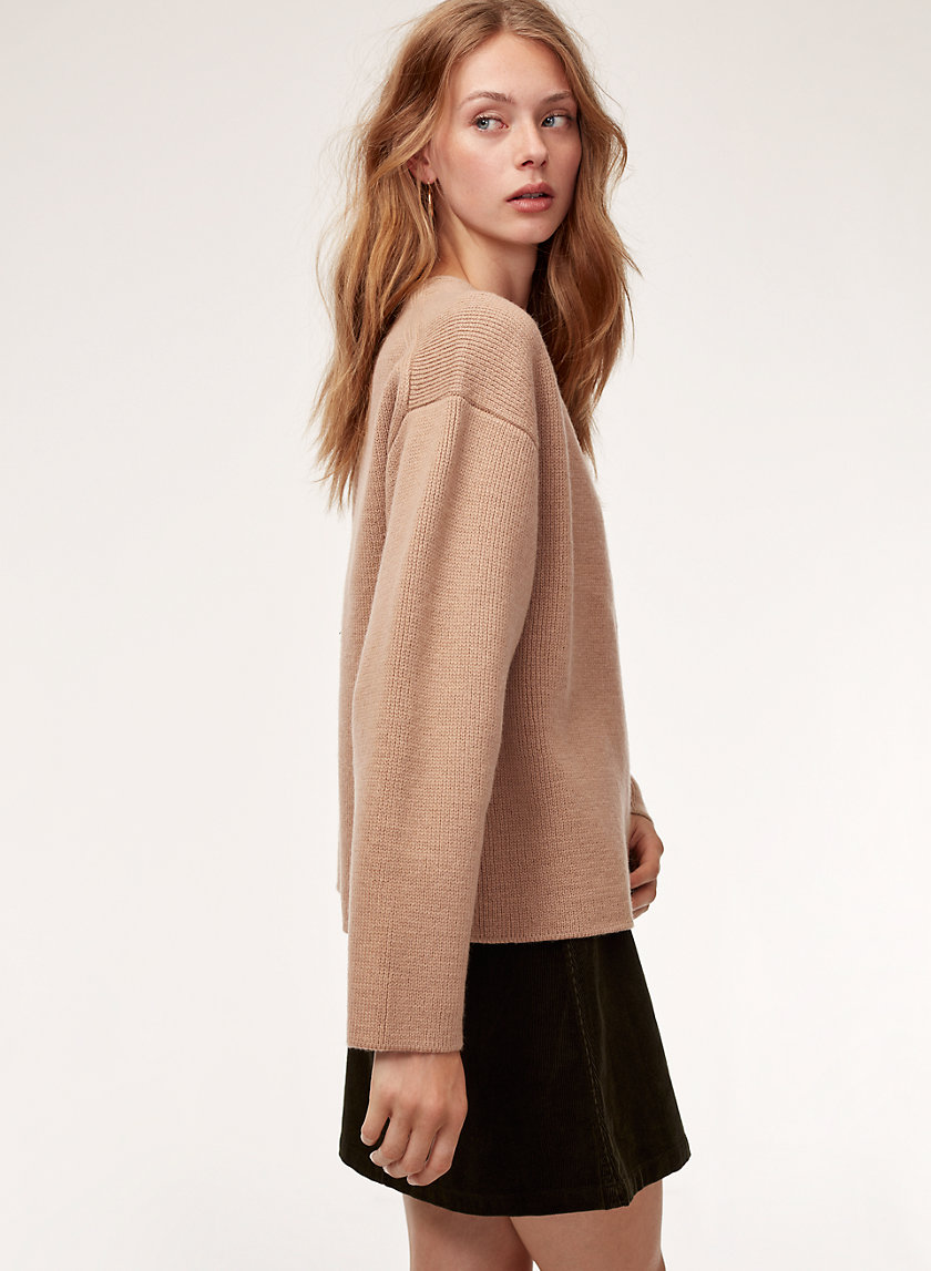 TINA SWEATER - Oversized, merino-wool cardigan TINA SWEATER - Oversized, merino-wool cardigan