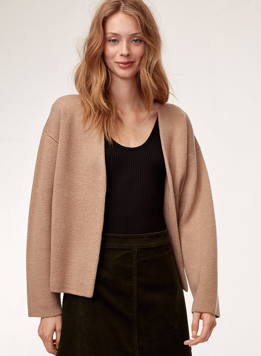 TINA SWEATER - Oversized, merino-wool cardigan TINA SWEATER - Oversized, merino-wool cardigan