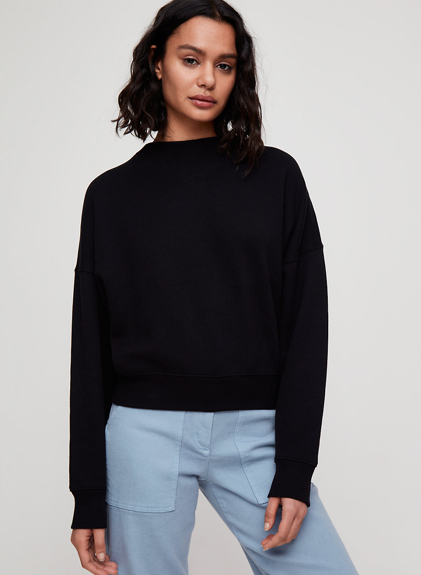 KATY SWEATER - Cropped mock-neck sweater KATY SWEATER - Cropped mock-neck sweater