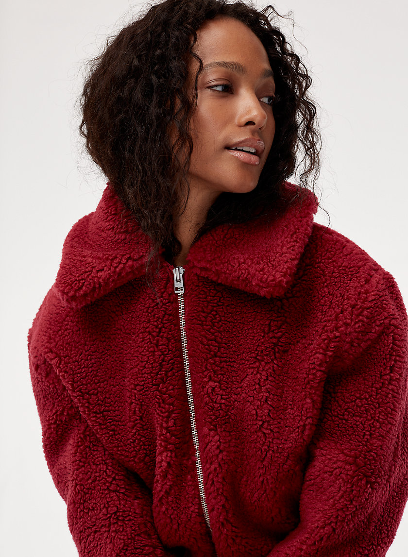 Wilfred Free THE TEDDY CROP JACKET | Aritzia Wilfred Free THE TEDDY CROP JACKET | Aritzia