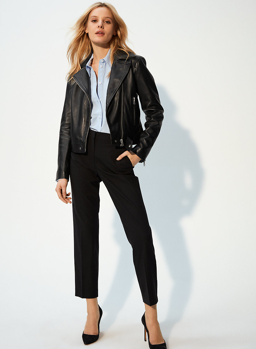 Wilfred Free HENDRIX LEATHER BIKER | Aritzia Wilfred Free HENDRIX LEATHER BIKER | Aritzia