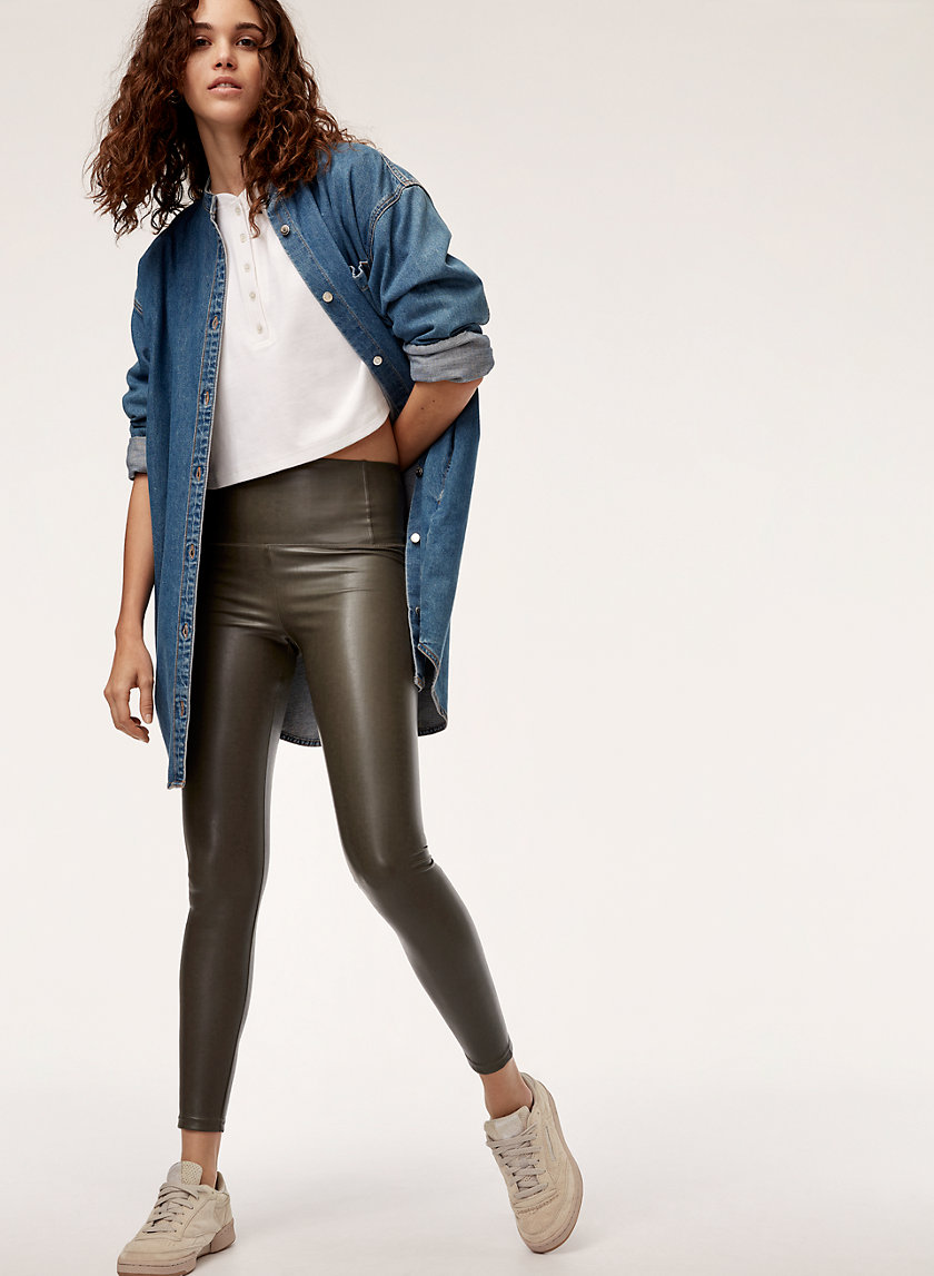 DARIA ANKLE PANT - Cropped, faux-leather legging DARIA ANKLE PANT - Cropped, faux-leather legging