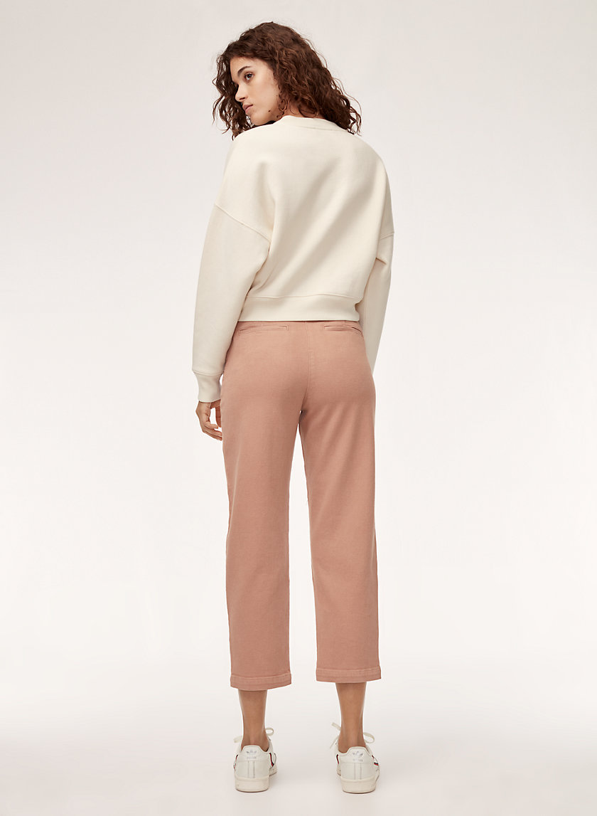 TIE-FRONT PANT - Cropped, high-waisted pant TIE-FRONT PANT - Cropped, high-waisted pant