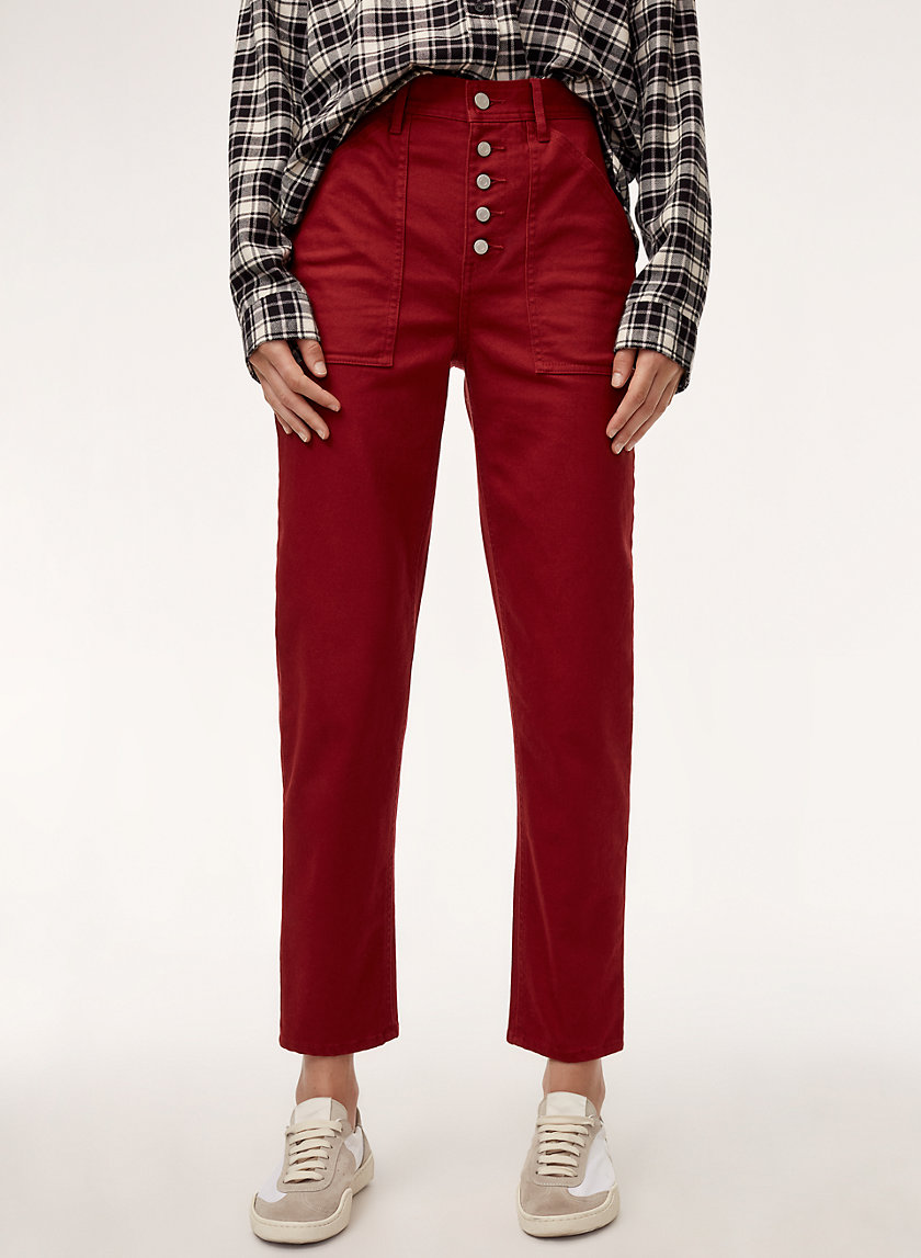 BELEN PANT - Cropped, high-waisted, buttoned pant BELEN PANT - Cropped, high-waisted, buttoned pant