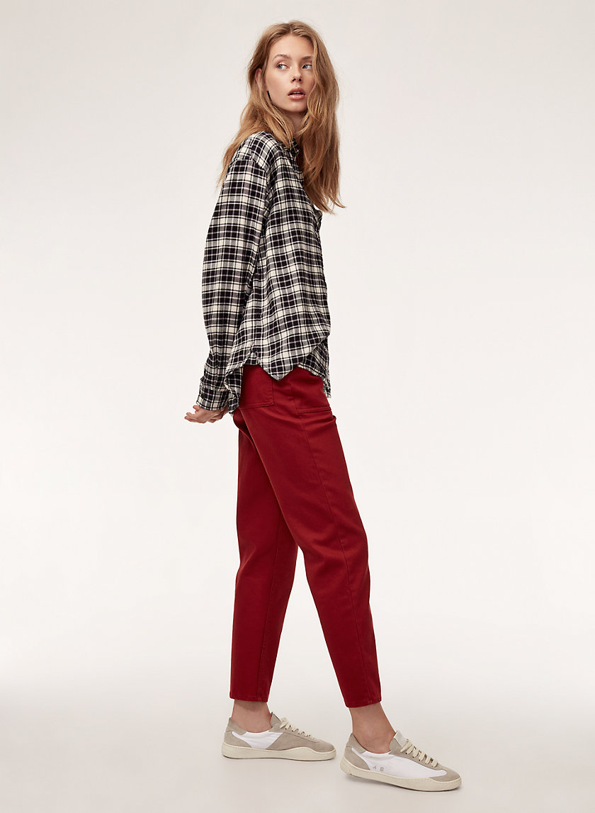 BELEN PANT - Cropped, high-waisted, buttoned pant BELEN PANT - Cropped, high-waisted, buttoned pant
