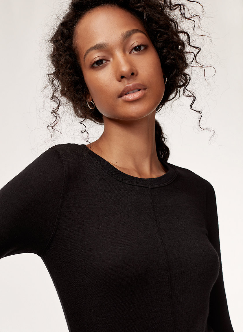NORA DRESS - Long-sleeve, jersey mini dress NORA DRESS - Long-sleeve, jersey mini dress