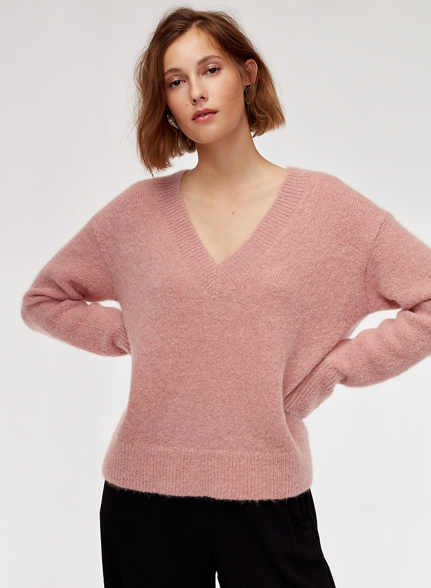 SNOWDROP SWEATER - Textured V-neck sweater SNOWDROP SWEATER - Textured V-neck sweater