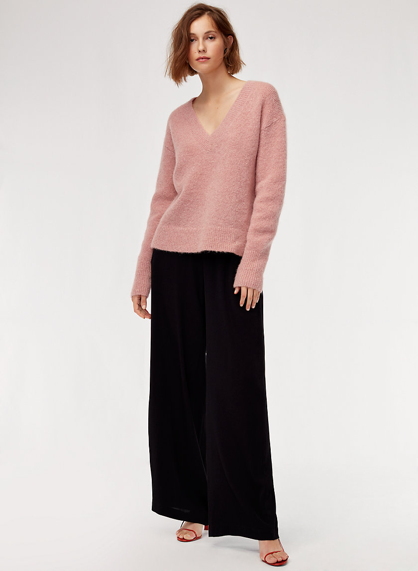 SNOWDROP SWEATER - Textured V-neck sweater SNOWDROP SWEATER - Textured V-neck sweater