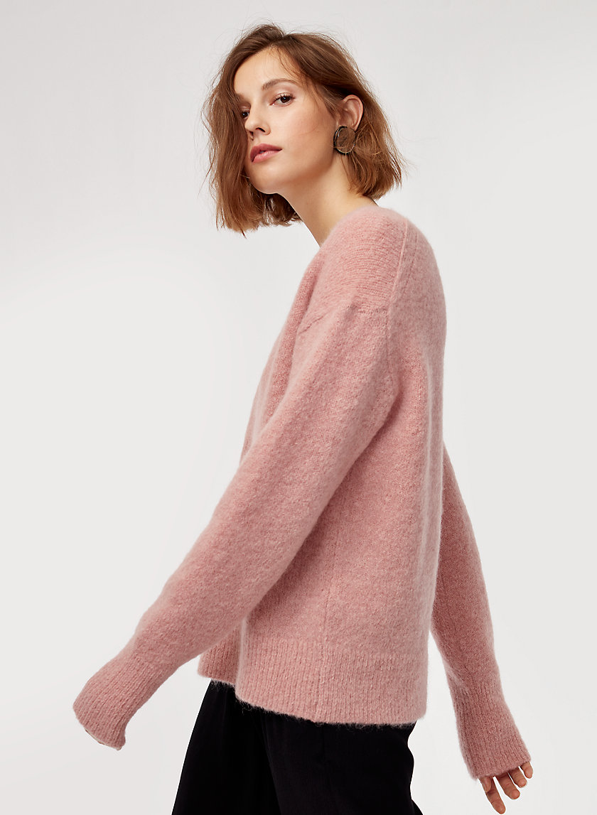 SNOWDROP SWEATER - Textured V-neck sweater SNOWDROP SWEATER - Textured V-neck sweater