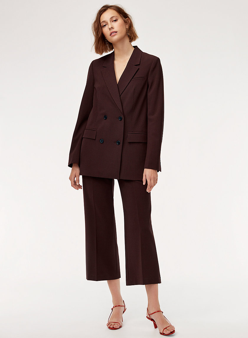 CALUNA BLAZER - Double breasted, plaid blazer CALUNA BLAZER - Double breasted, plaid blazer