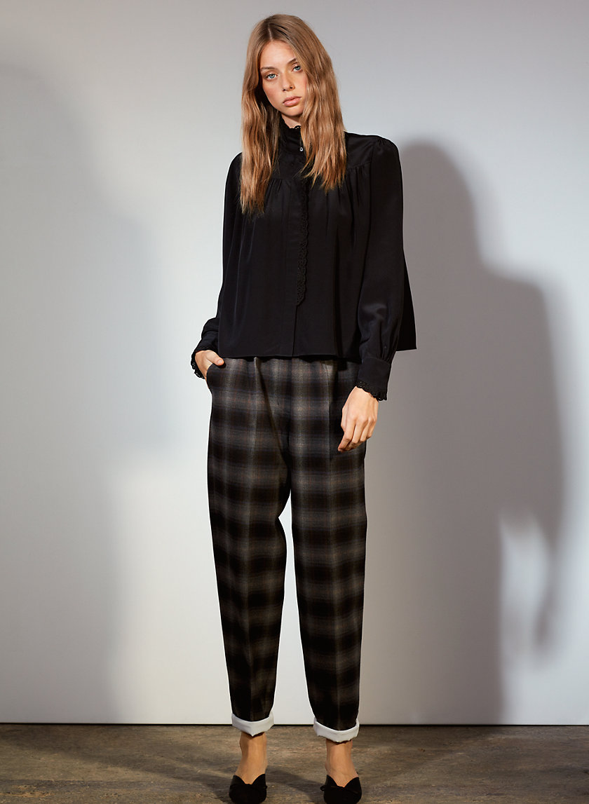 ANISE PANT - High-waisted, plaid pant ANISE PANT - High-waisted, plaid pant