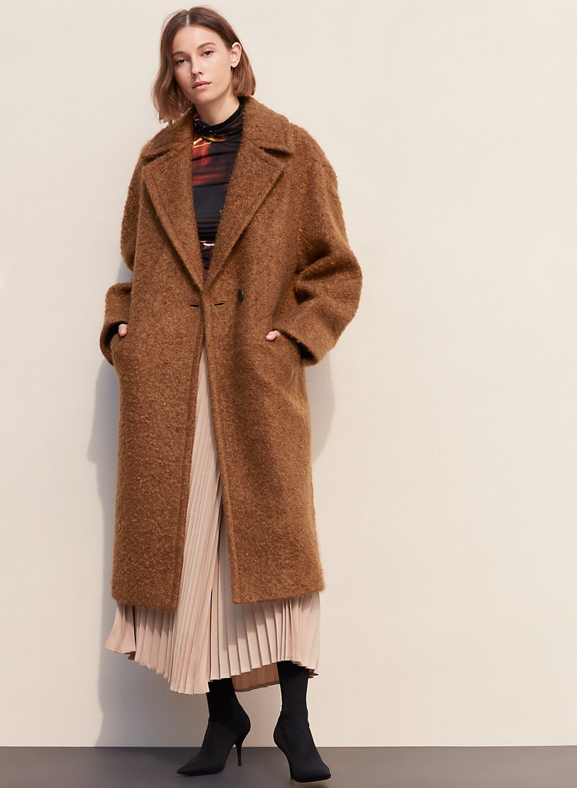 LEIBOVITZ COAT - Long, oversized, textured coat LEIBOVITZ COAT - Long, oversized, textured coat