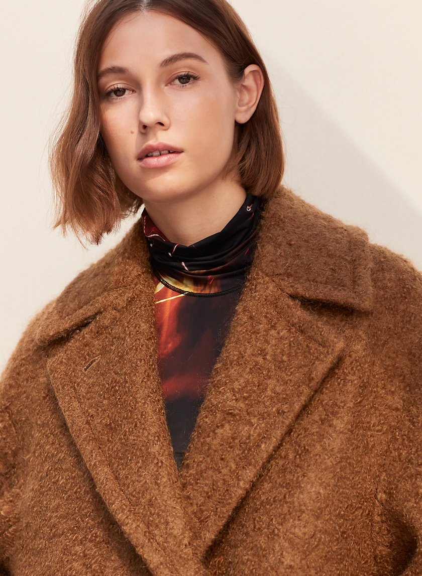 LEIBOVITZ COAT - Long, oversized, textured coat LEIBOVITZ COAT - Long, oversized, textured coat