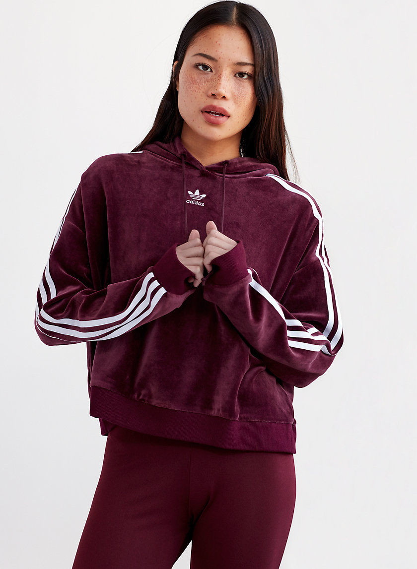 adidas VELOUR CROP HOODIE | Aritzia adidas VELOUR CROP HOODIE | Aritzia