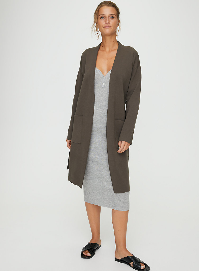 TY CARDIGAN - Belted cardigan sweater with pockets TY CARDIGAN - Belted cardigan sweater with pockets