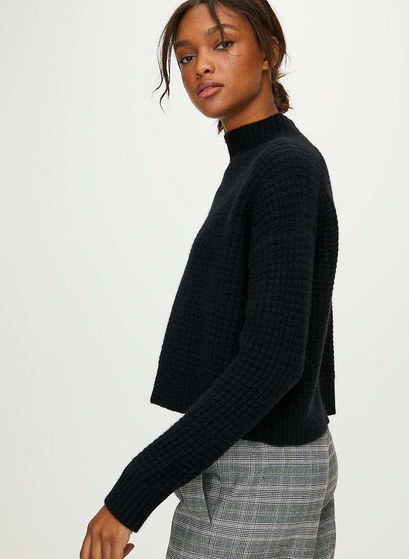 JUDITH CASHMERE SWEATER - Waffle-knit turtleneck sweater JUDITH CASHMERE SWEATER - Waffle-knit turtleneck sweater