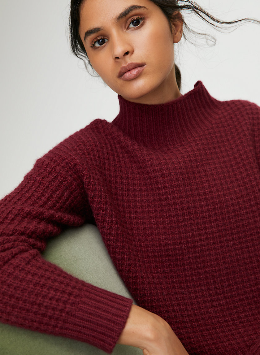 JUDITH CASHMERE SWEATER - Waffle-knit turtleneck sweater JUDITH CASHMERE SWEATER - Waffle-knit turtleneck sweater