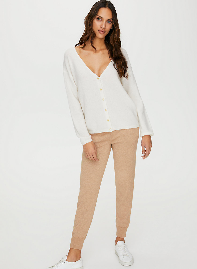LOUNGE CARDIGAN - Wool-cashmere cardigan sweater LOUNGE CARDIGAN - Wool-cashmere cardigan sweater