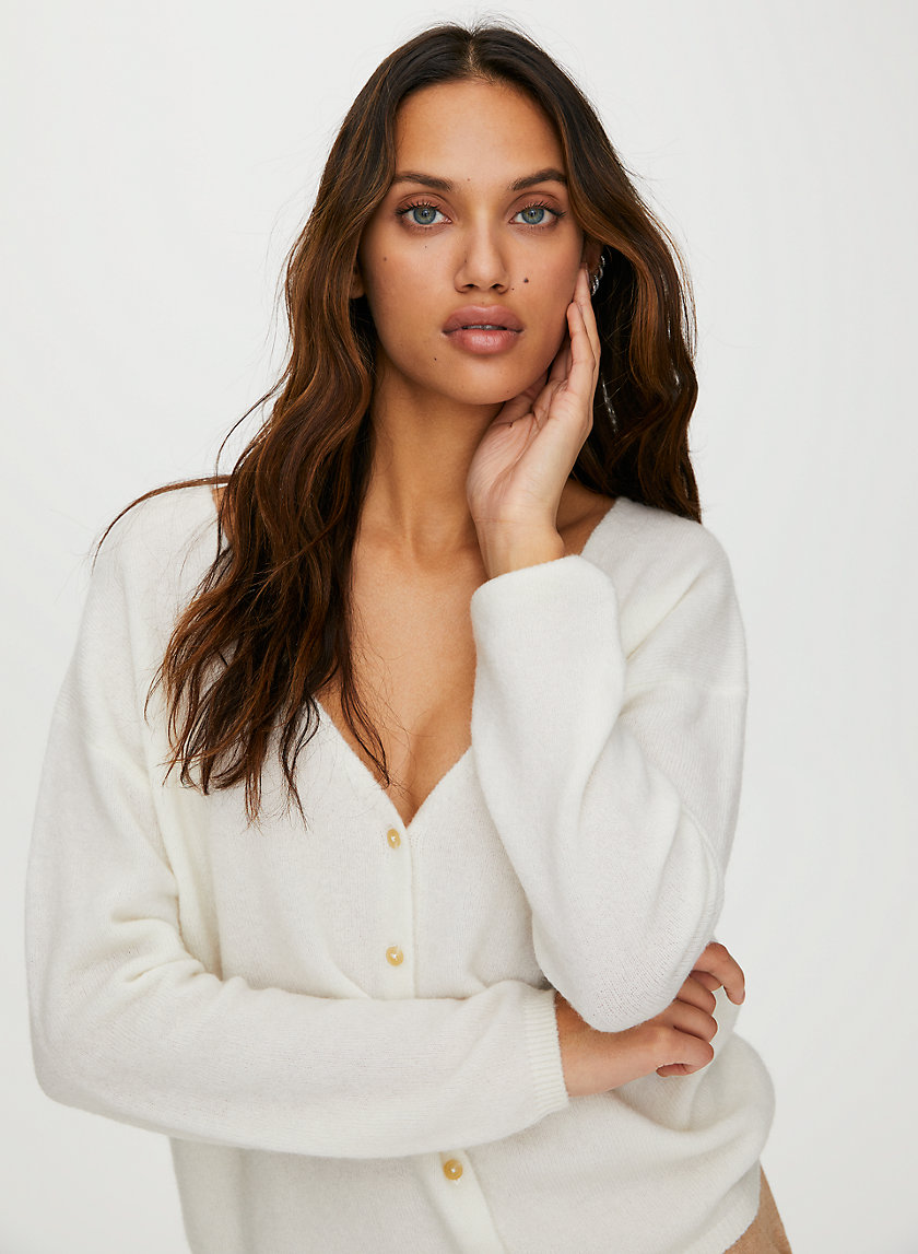 LOUNGE CARDIGAN - Wool-cashmere cardigan sweater LOUNGE CARDIGAN - Wool-cashmere cardigan sweater