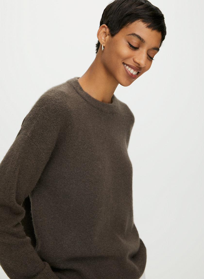LOUNGE CREWNECK SWEATER - Wool and cashmere sweater LOUNGE CREWNECK SWEATER - Wool and cashmere sweater