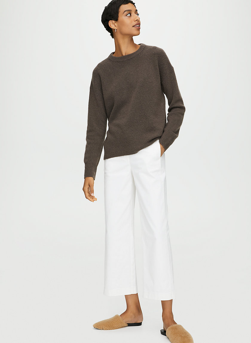 LOUNGE CREWNECK SWEATER - Wool and cashmere sweater LOUNGE CREWNECK SWEATER - Wool and cashmere sweater