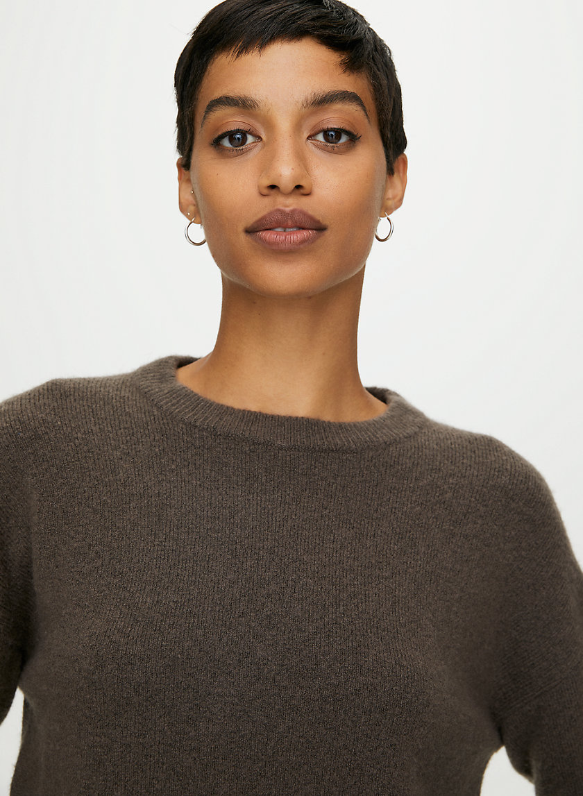 LOUNGE CREWNECK SWEATER - Wool and cashmere sweater LOUNGE CREWNECK SWEATER - Wool and cashmere sweater