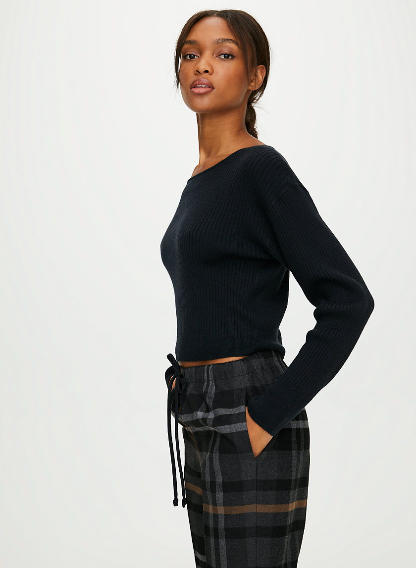ONO SWEATER - Cropped boat-neck sweater ONO SWEATER - Cropped boat-neck sweater