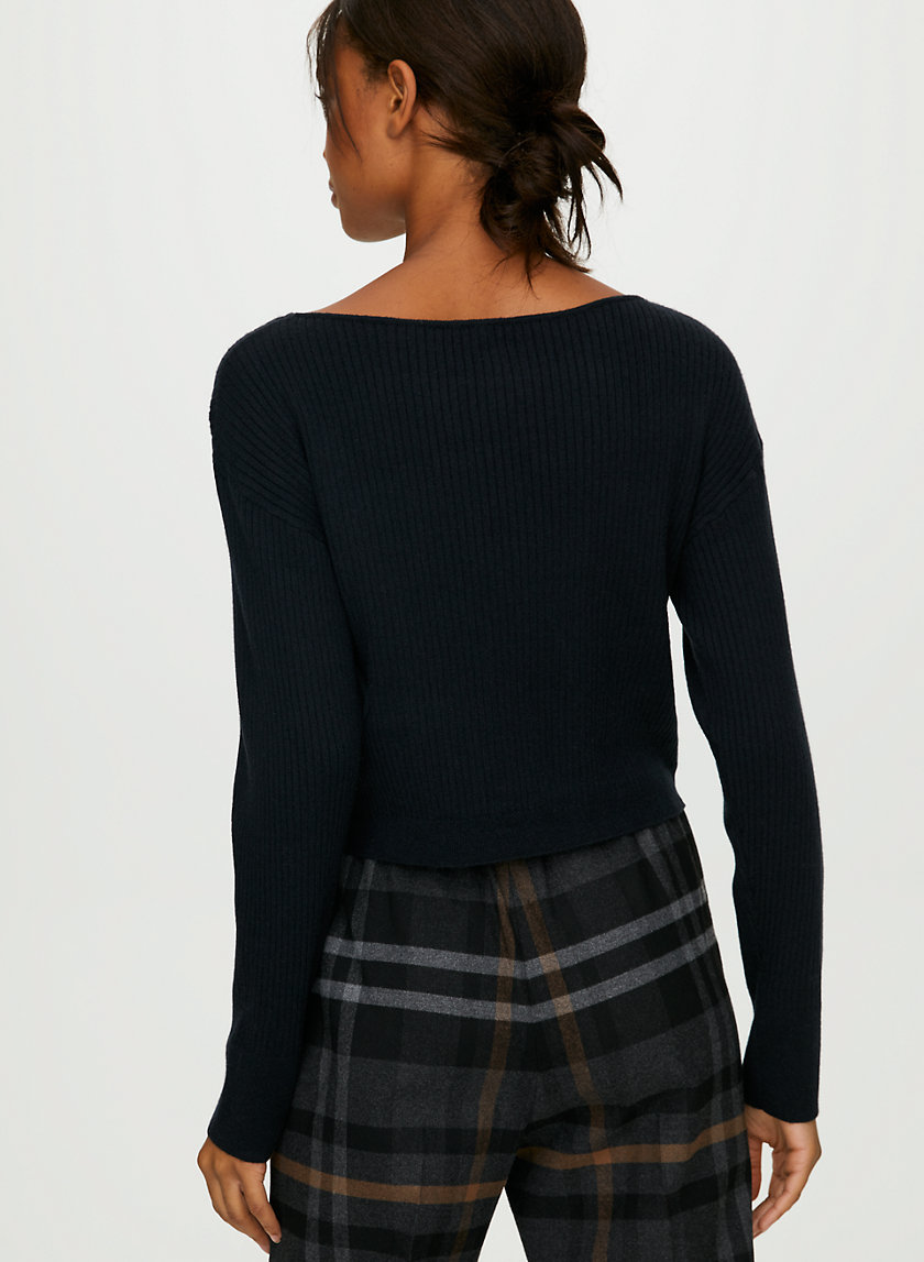 ONO SWEATER - Cropped boat-neck sweater ONO SWEATER - Cropped boat-neck sweater