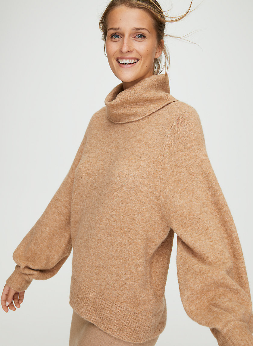 ADICHIE SWEATER - Lantern sleeve turtleneck sweater ADICHIE SWEATER - Lantern sleeve turtleneck sweater