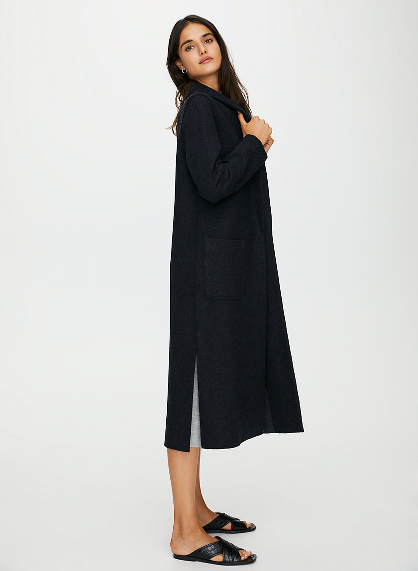 LUXE LOUNGE JACKET - Long, wool-blend jacket LUXE LOUNGE JACKET - Long, wool-blend jacket