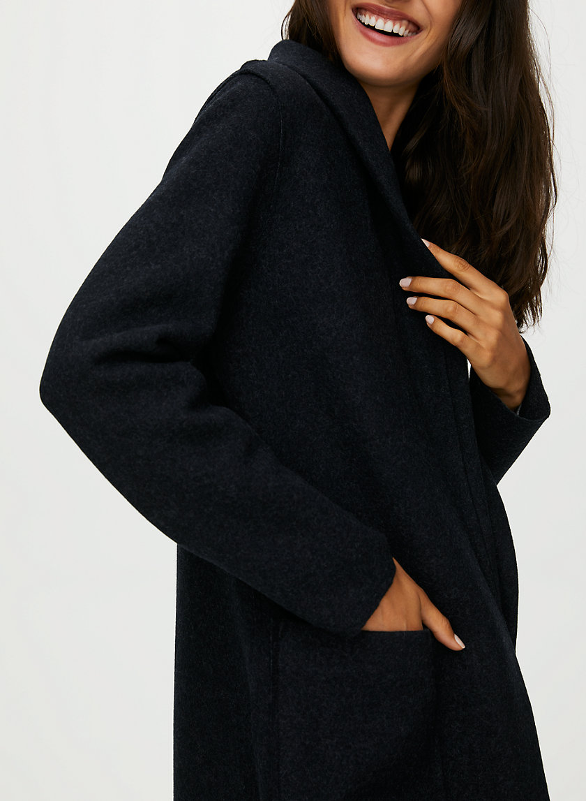 LUXE LOUNGE JACKET - Long, wool-blend jacket LUXE LOUNGE JACKET - Long, wool-blend jacket