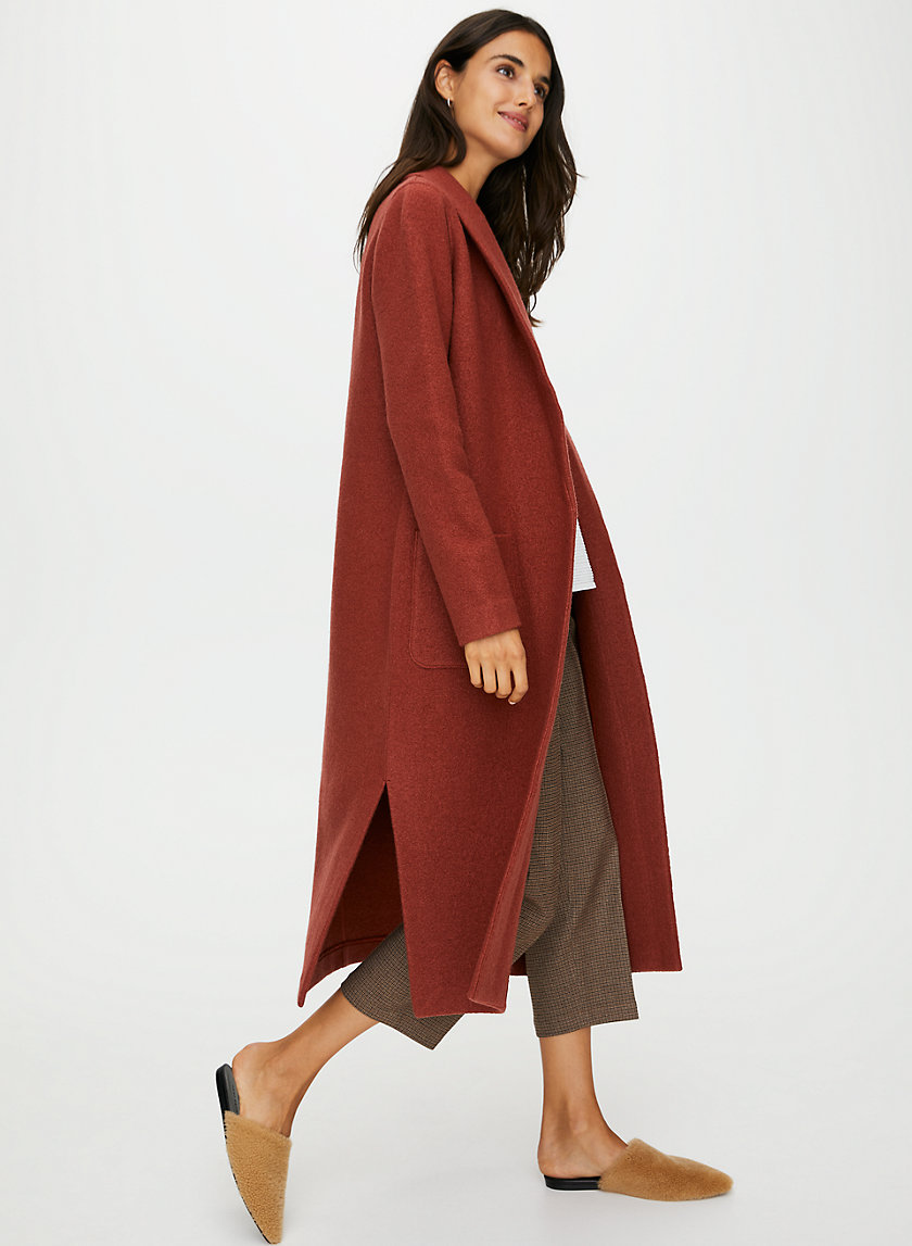 LUXE LOUNGE WOOL JACKET - Long, open-front, merino-wool jacket LUXE LOUNGE WOOL JACKET - Long, open-front, merino-wool jacket
