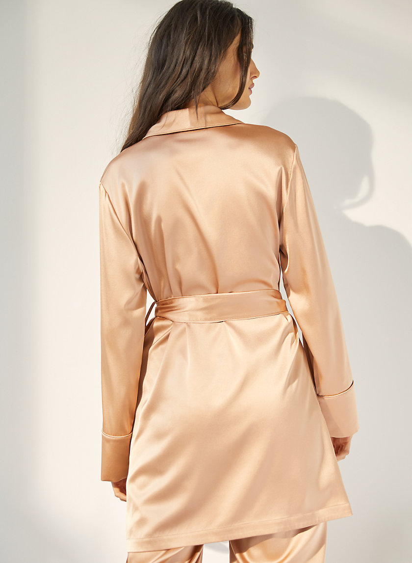 MONROE SILK ROBE - Belted silk wrap robe MONROE SILK ROBE - Belted silk wrap robe
