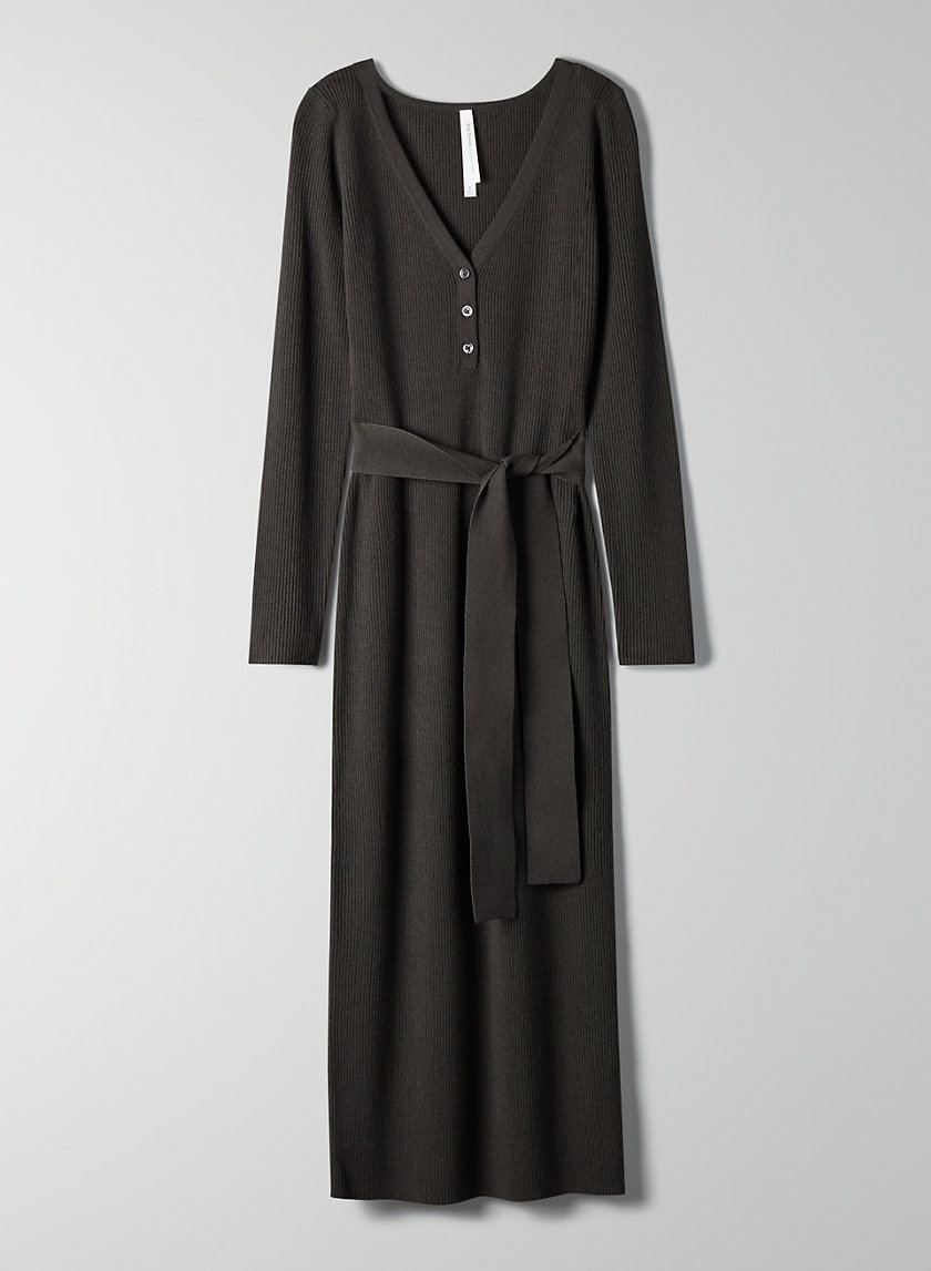 The Group by Babaton HENLEY SWEATER DRESS Aritzia INTL