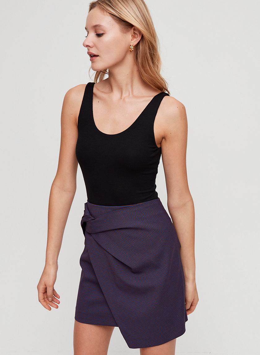 CLARKE BODYSUIT - Double-layer, scoop-neck bodysuit CLARKE BODYSUIT - Double-layer, scoop-neck bodysuit