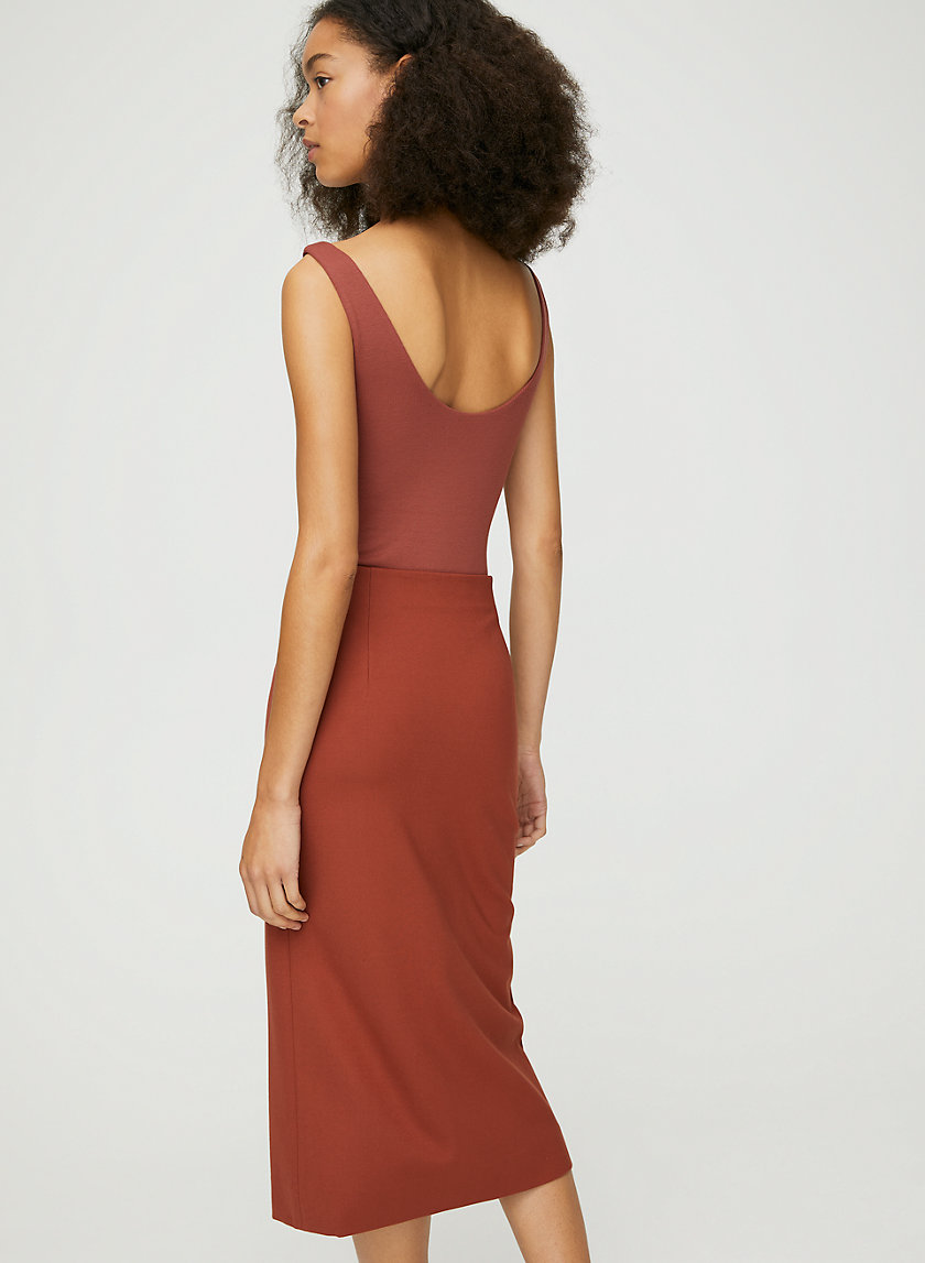 CLARKE BODYSUIT - Double-layer, scoop-neck bodysuit CLARKE BODYSUIT - Double-layer, scoop-neck bodysuit