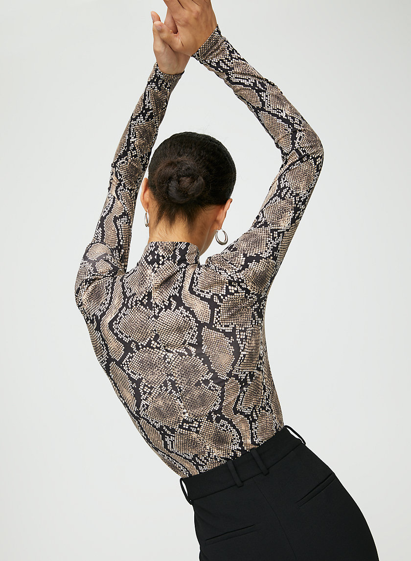 LARRY TURTLENECK - Snake-print turtleneck LARRY TURTLENECK - Snake-print turtleneck