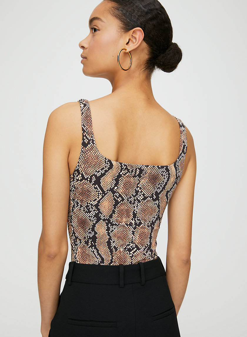 CONTOUR BODYSUIT - Snake-print bodysuit CONTOUR BODYSUIT - Snake-print bodysuit