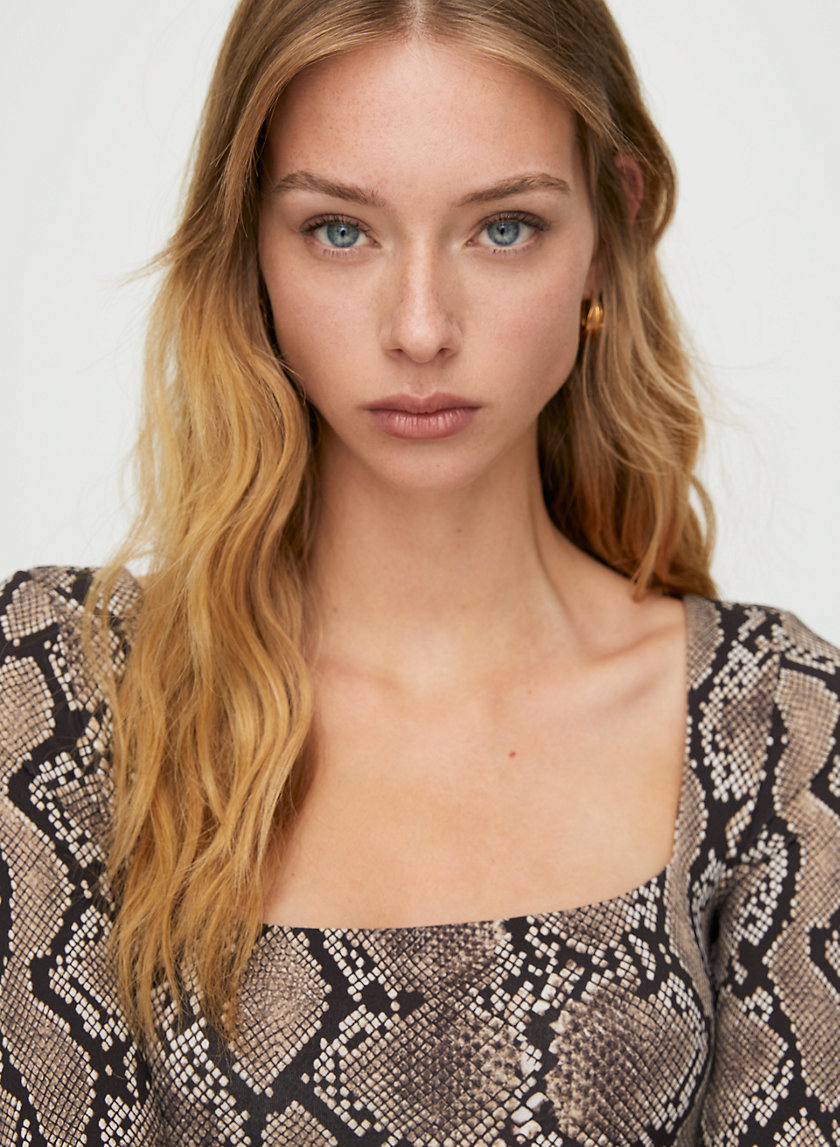 aritzia snakeskin bodysuit