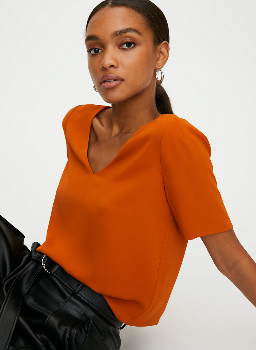 RANDY BLOUSE - Cropped, short-sleeve blouse RANDY BLOUSE - Cropped, short-sleeve blouse