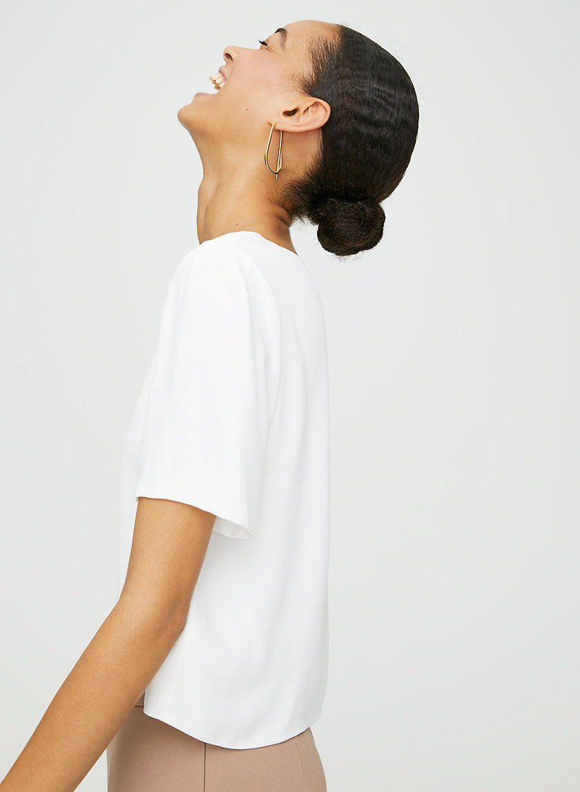 RANDY BLOUSE - Cropped, short-sleeve blouse RANDY BLOUSE - Cropped, short-sleeve blouse