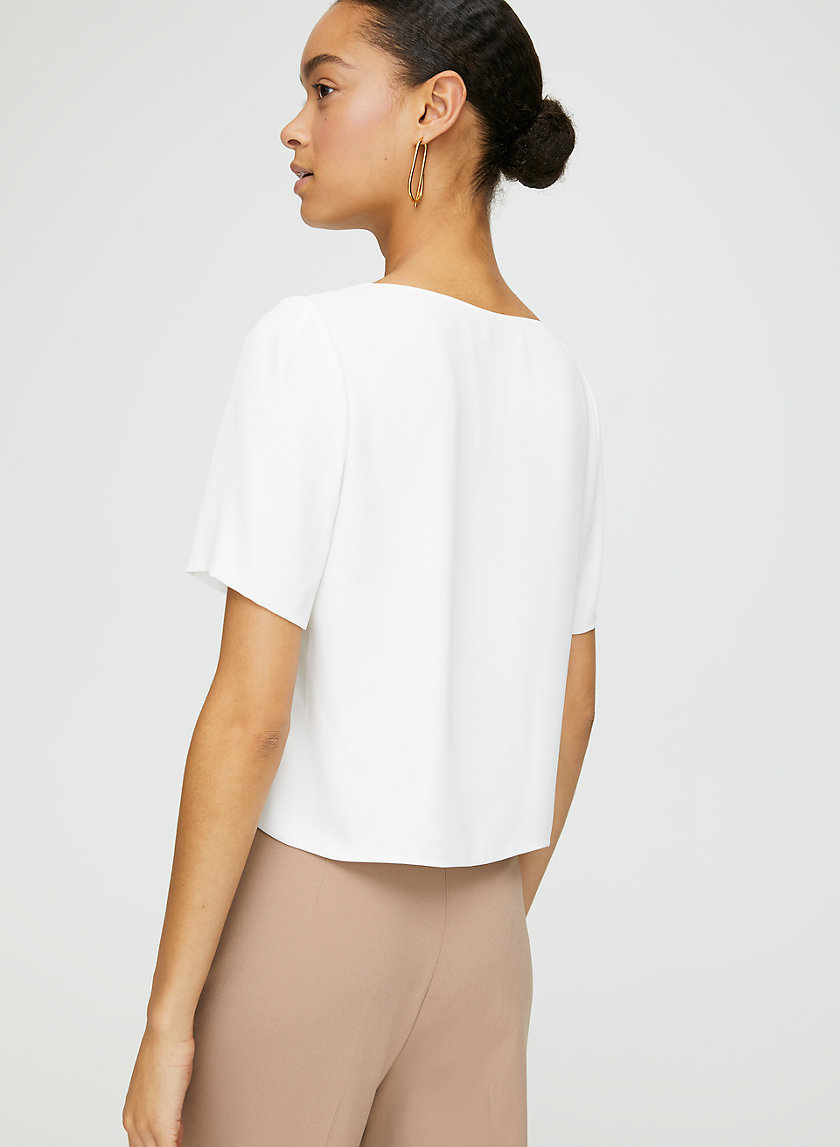 RANDY BLOUSE - Cropped, short-sleeve blouse RANDY BLOUSE - Cropped, short-sleeve blouse